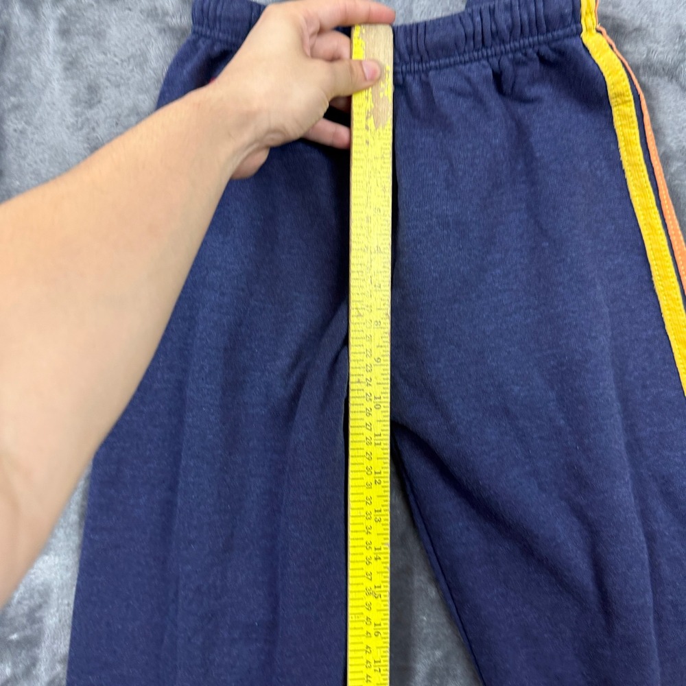 Aviator Nation Sweatpants Womens Size S Navy Blue Rainbow Stripe Joggers - Picture 5 of 9